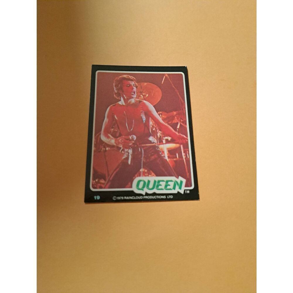 Vintage 1979 Raincloud Productions Queen Trading Card #19 Rock Band Memorabilia